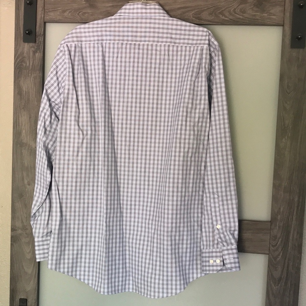 Joseph Abboud Checked Button Down. Size 17 & 34/35 - image 3